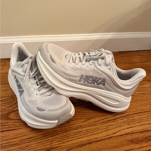 Hoka Women's White Bondi Running Shoes